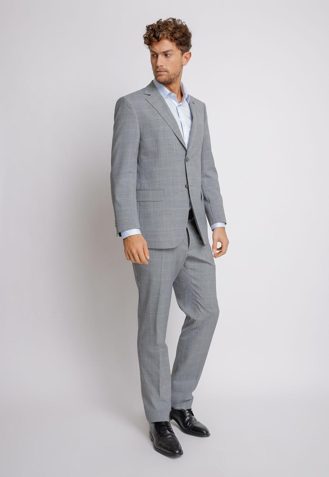 Traje Formal Hombre Regular fit Executive   Gris Biontech (Repelente al Agua)-0