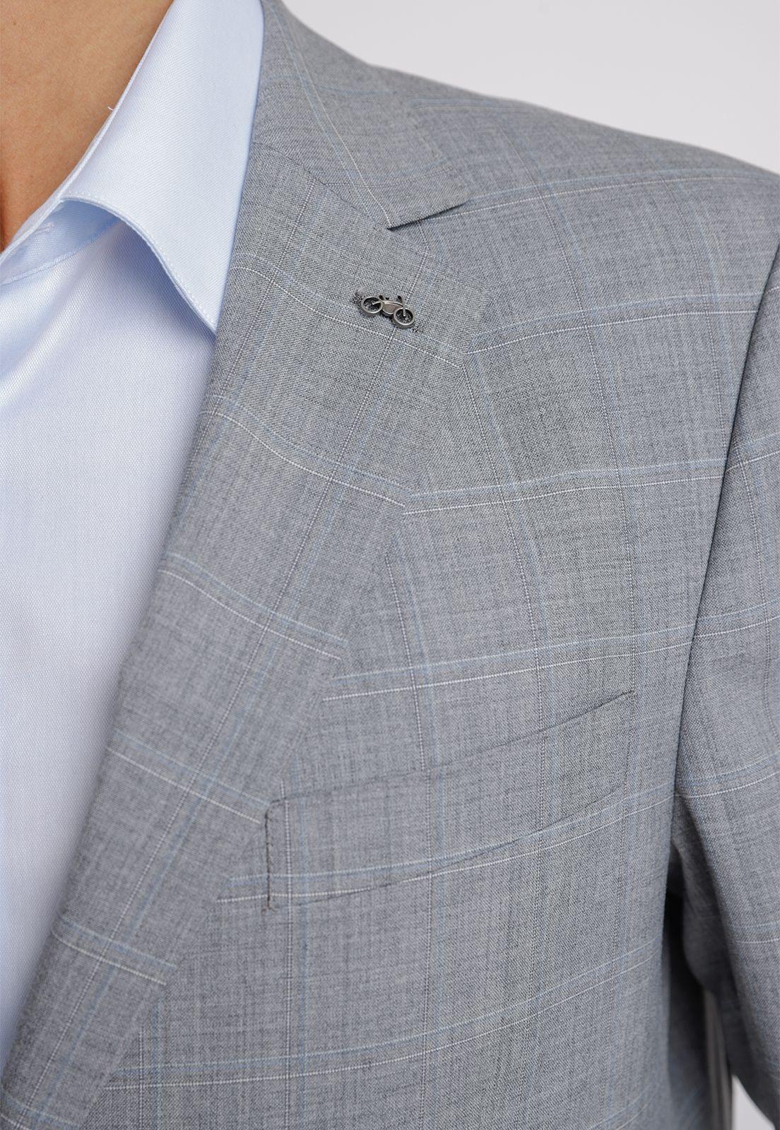 Traje Formal Hombre Regular fit Executive   Gris Biontech (Repelente al Agua)-2