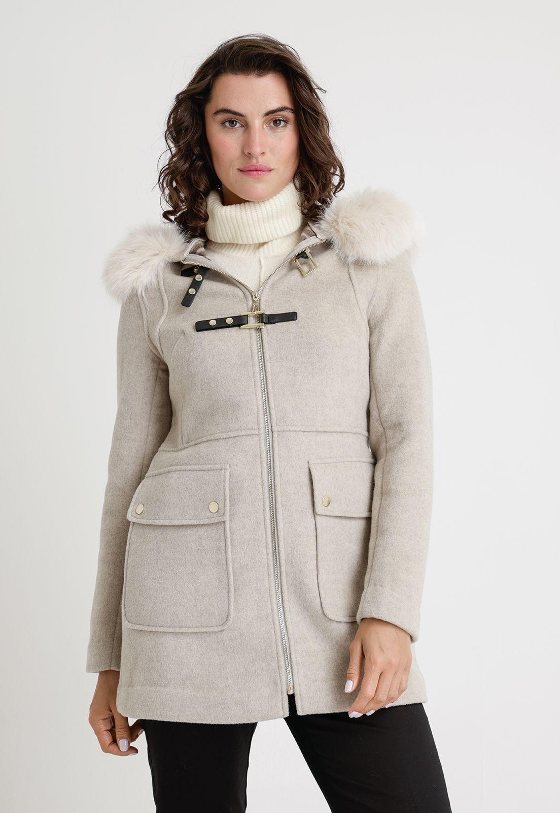 Chaquetón De Mujer Modelo Francis Color Beige-0