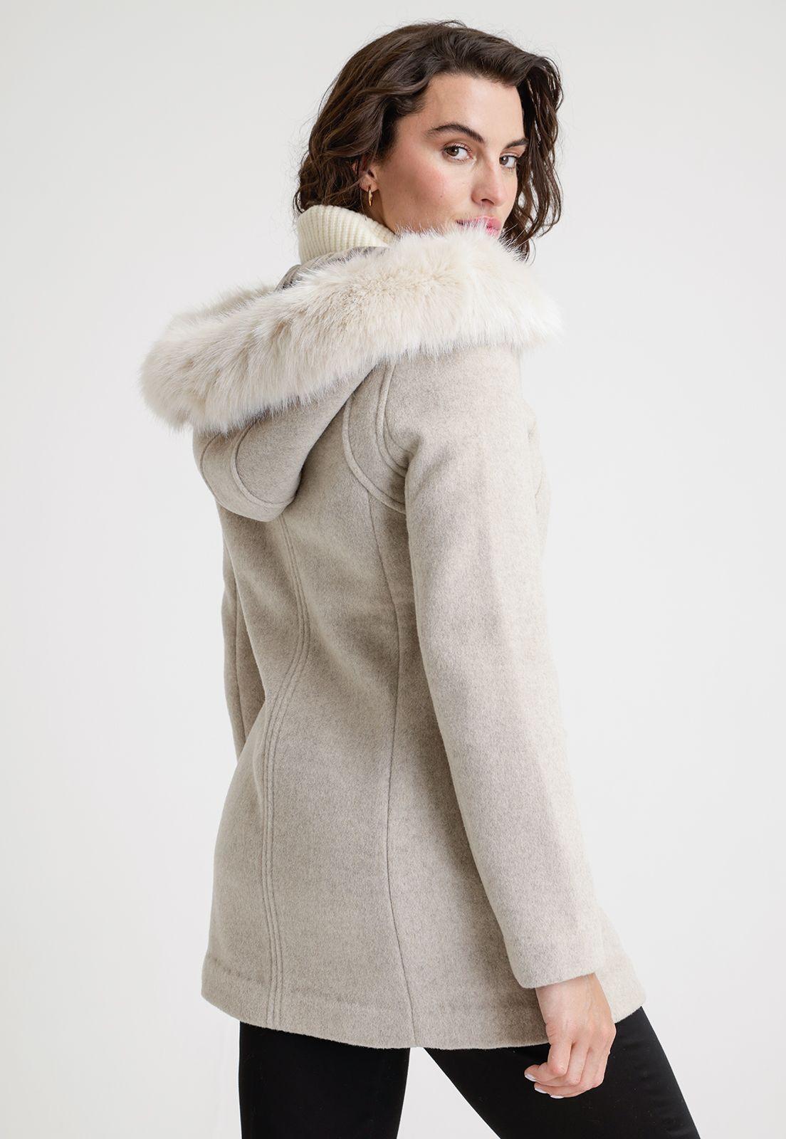 Chaquetón De Mujer Modelo Francis Color Beige-1