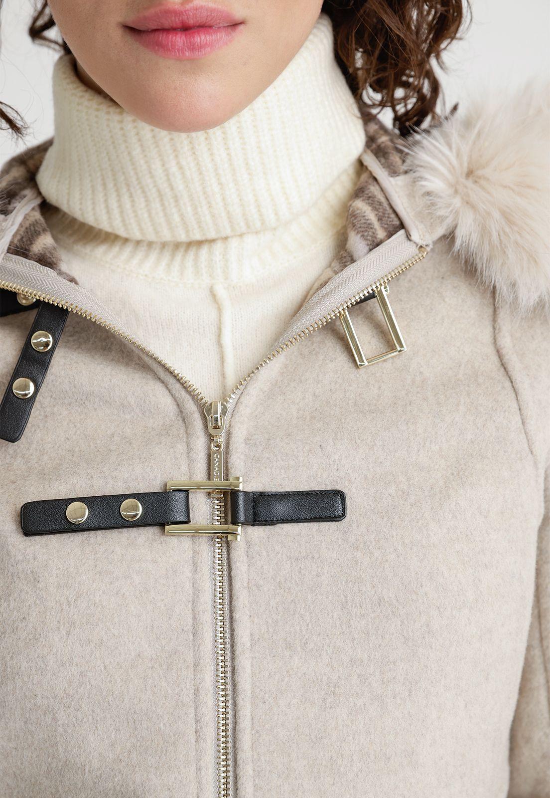 Chaquetón De Mujer Modelo Francis Color Beige-2