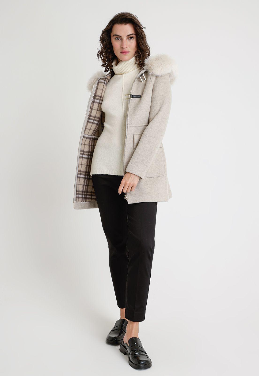 Chaquetón De Mujer Modelo Francis Color Beige-3