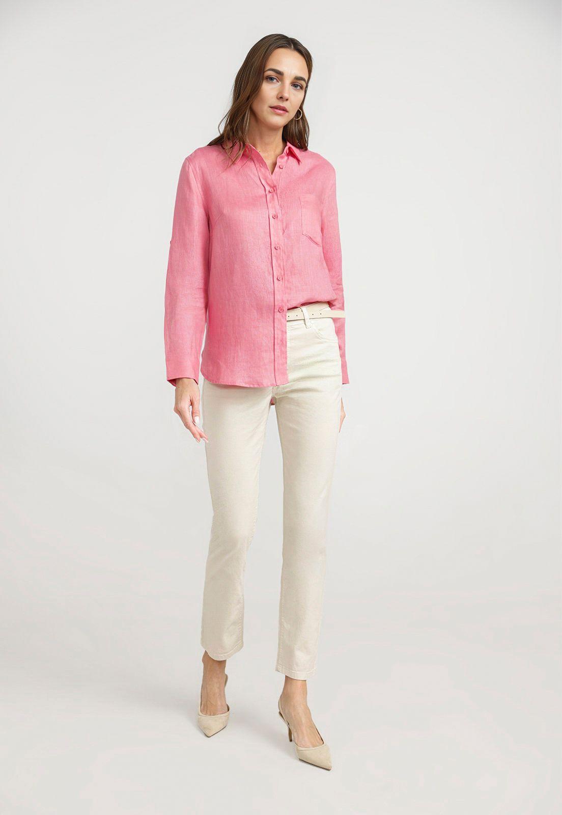 Blusa Mujer Cea Lino Magenta-3
