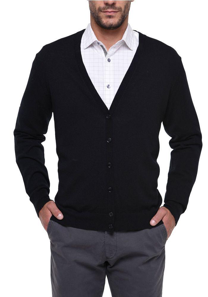 Sweater Cardigan Negro-3
