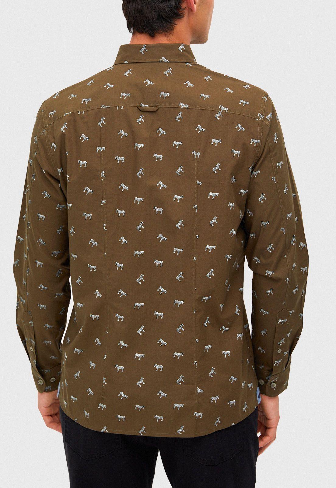 Camisa casual Buffoni Oliva-1