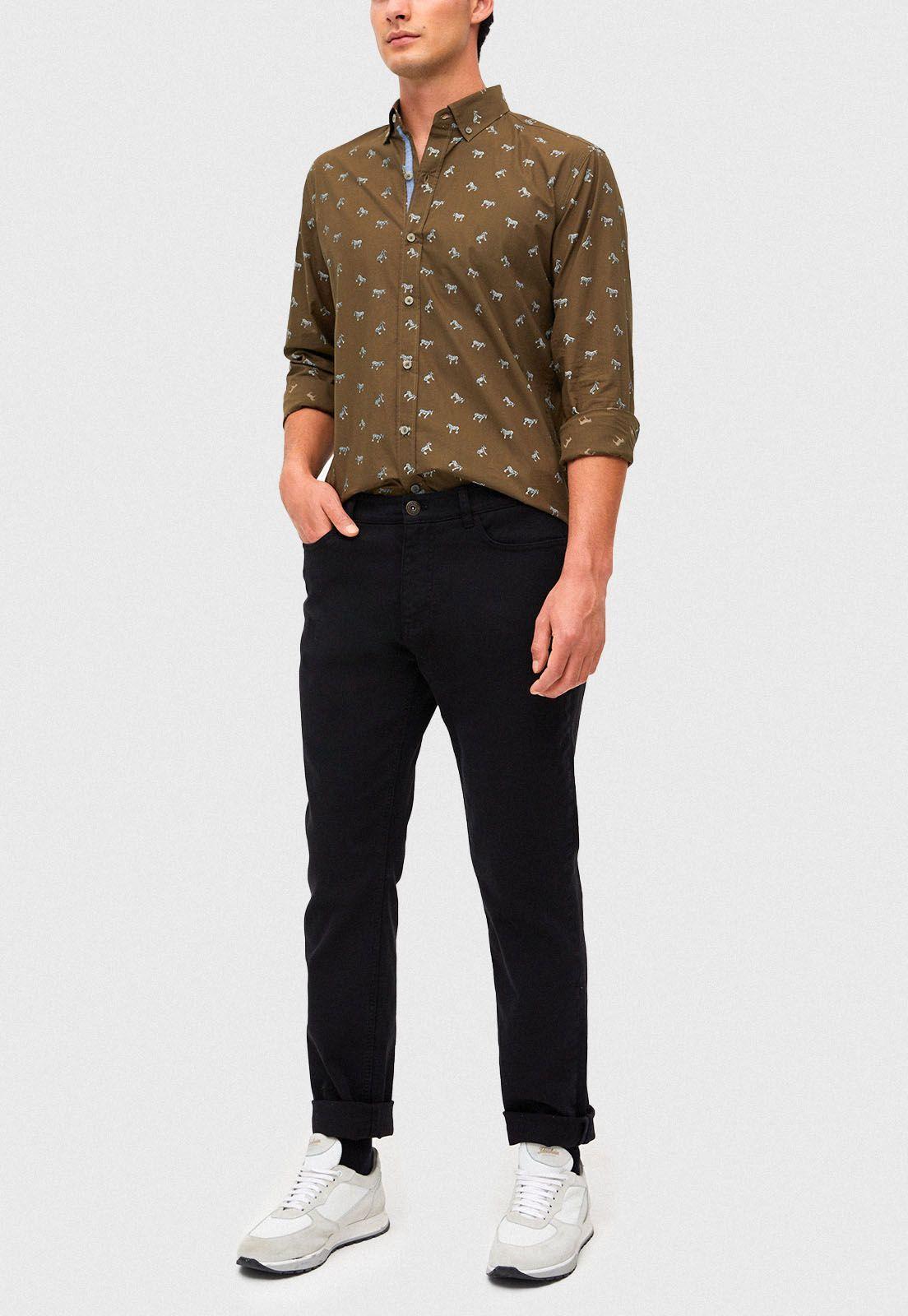 Camisa casual Buffoni Oliva-3