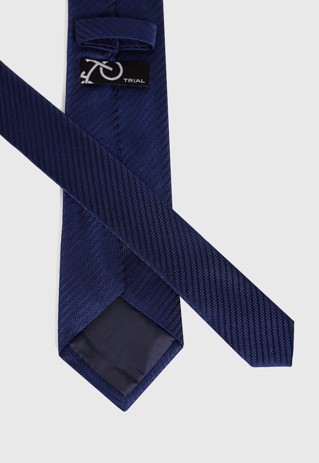 Corbata Formal Hombre Travel Seda Azul-2