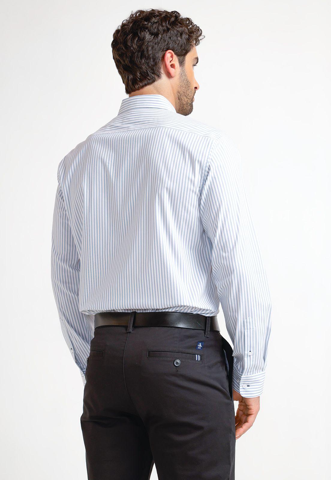 Camisa Formal Hombre Celeste Claro-1