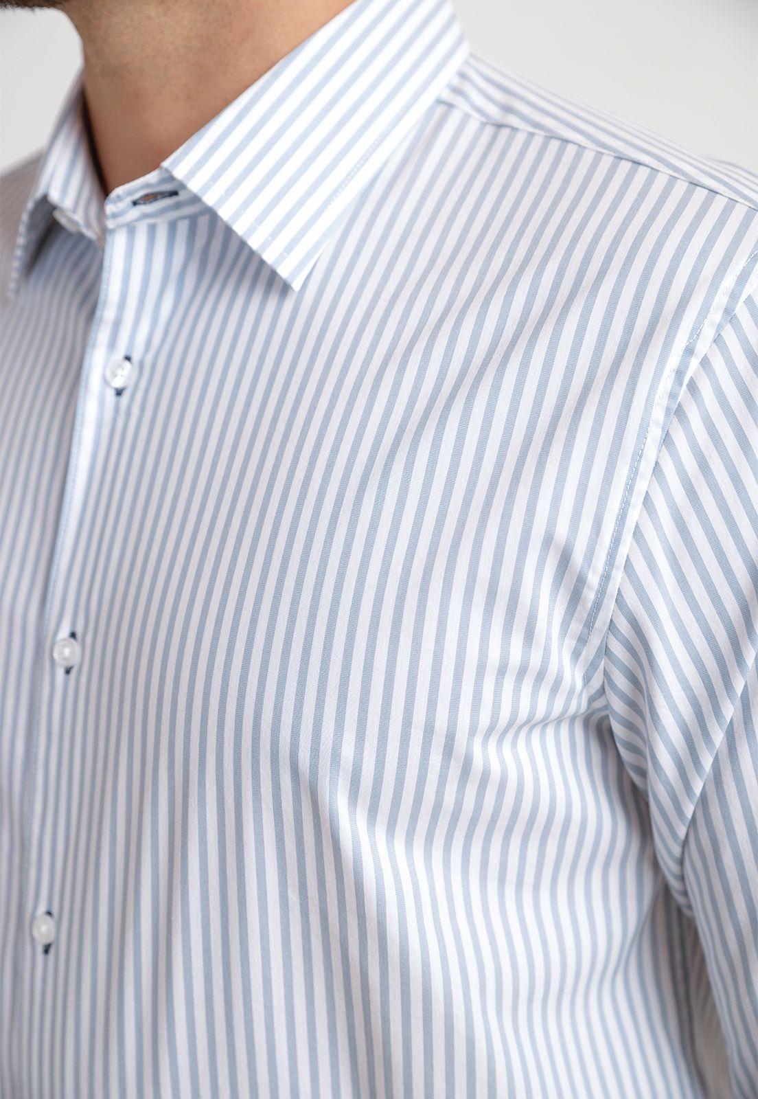 Camisa Formal Hombre Celeste Claro-2