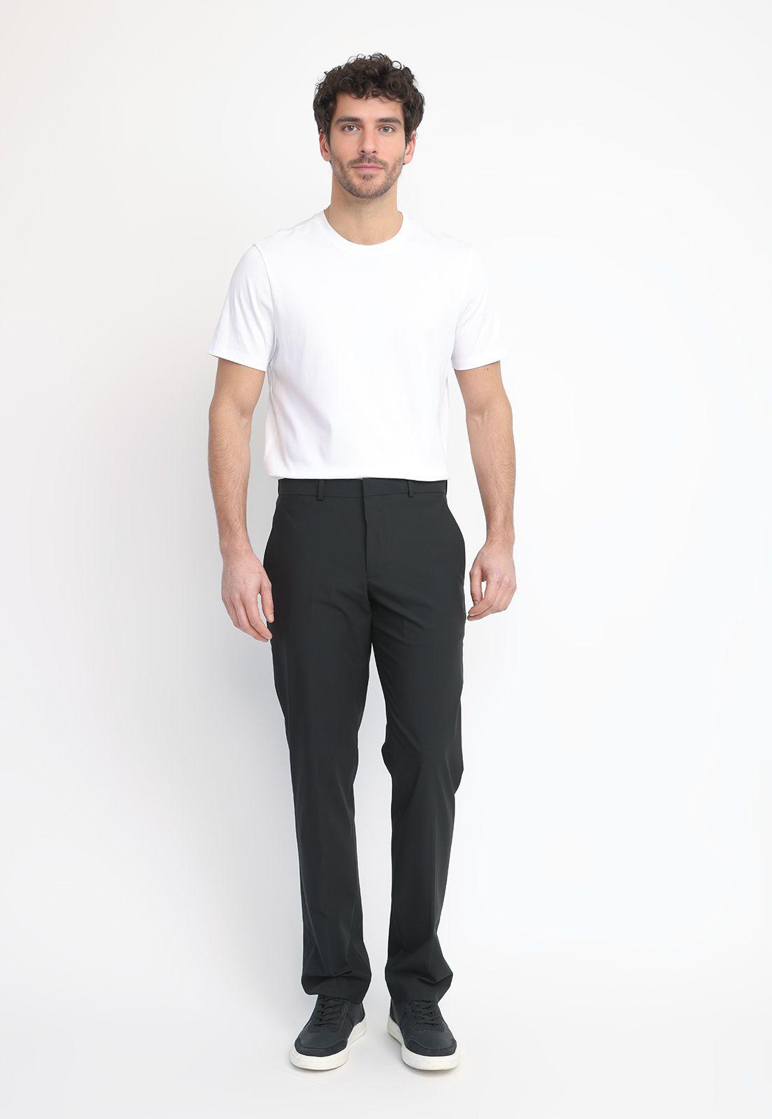 Pantalón Formal Liso Hombre Negro PE 4KSB4310-2