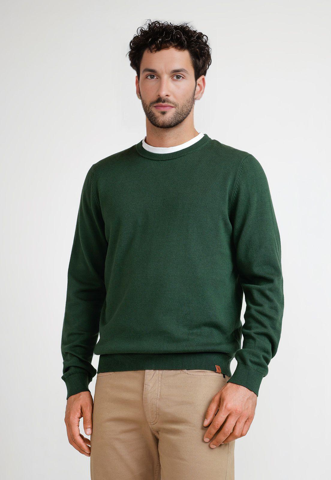 Sweater Hombre Cuello C Phelps Verde-0