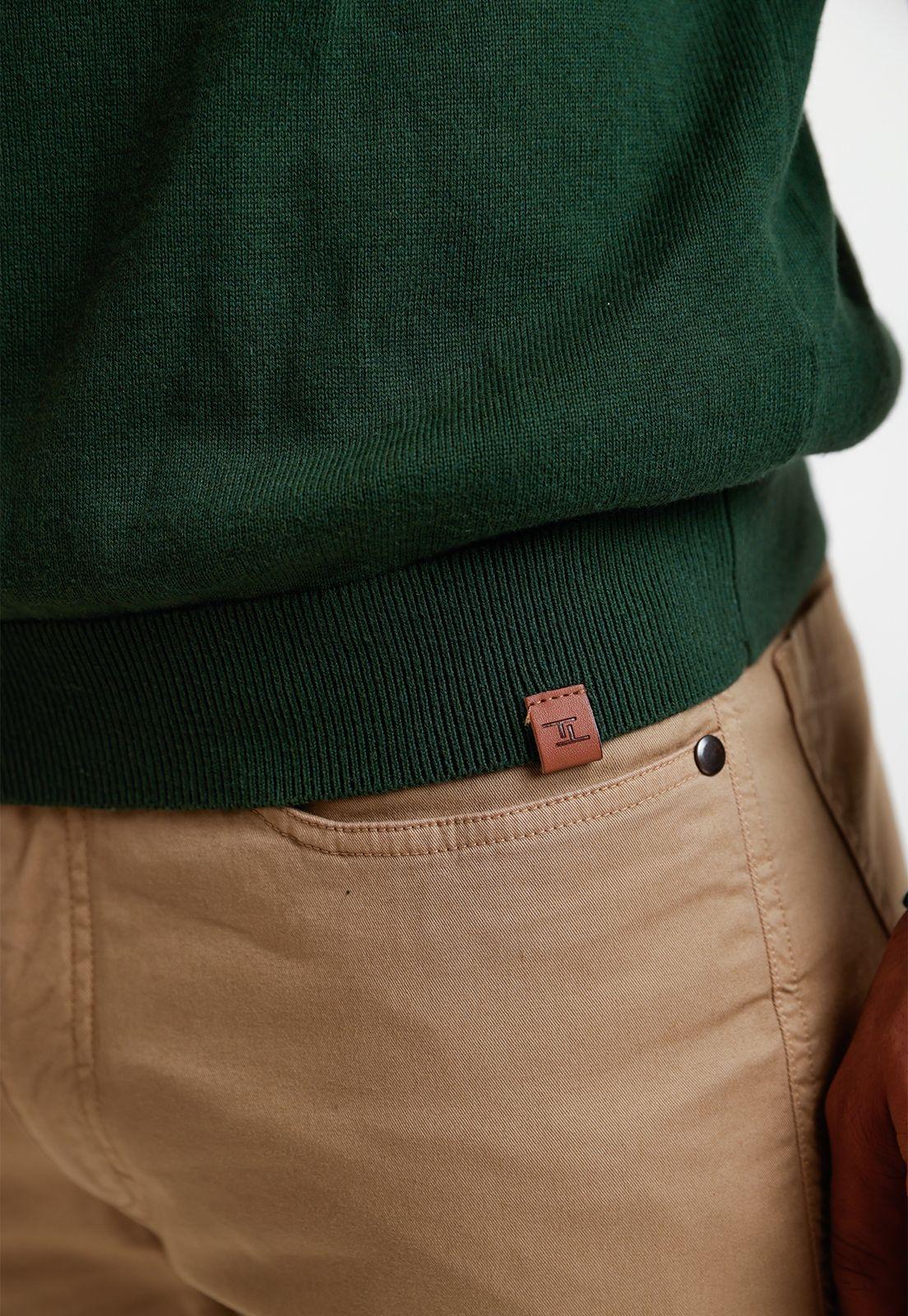 Sweater Hombre Cuello C Phelps Verde-2