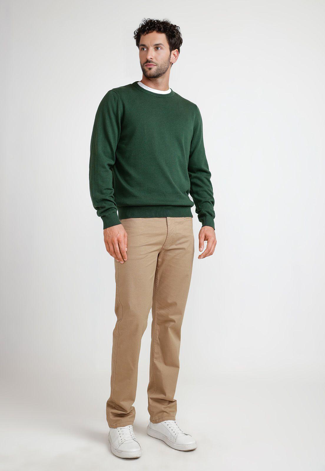 Sweater Hombre Cuello C Phelps Verde-3