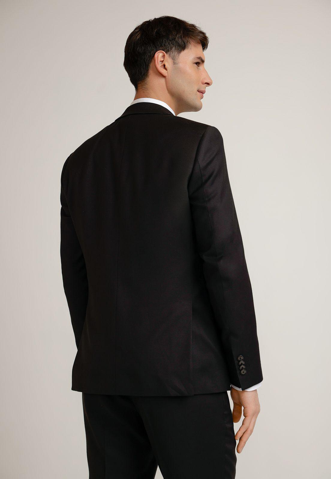 Chaqueta Hombre Traje Suit Separates Washable Negro-1