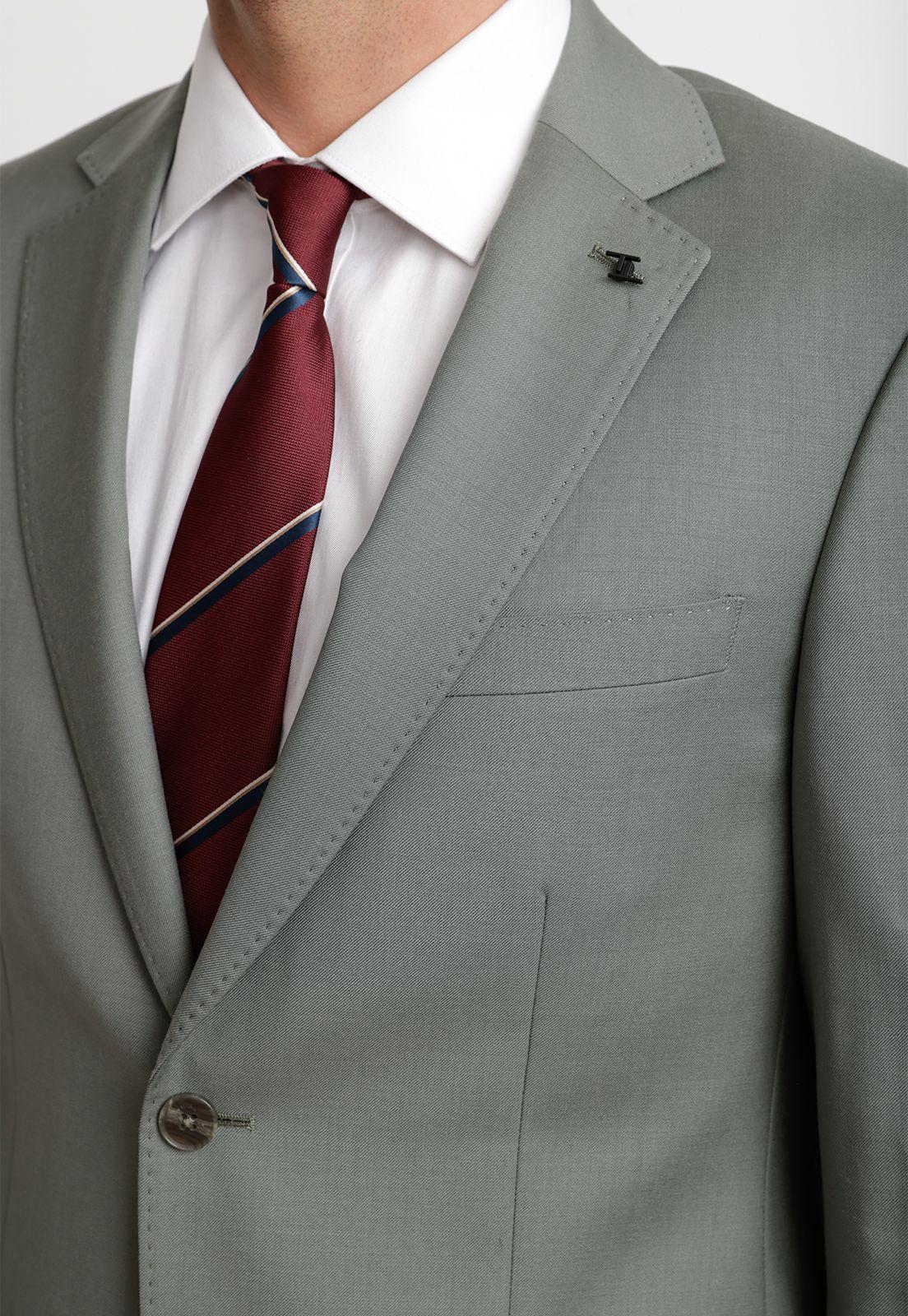 Chaqueta Hombre Formal Lana S100'S Mix&Color Verde-2