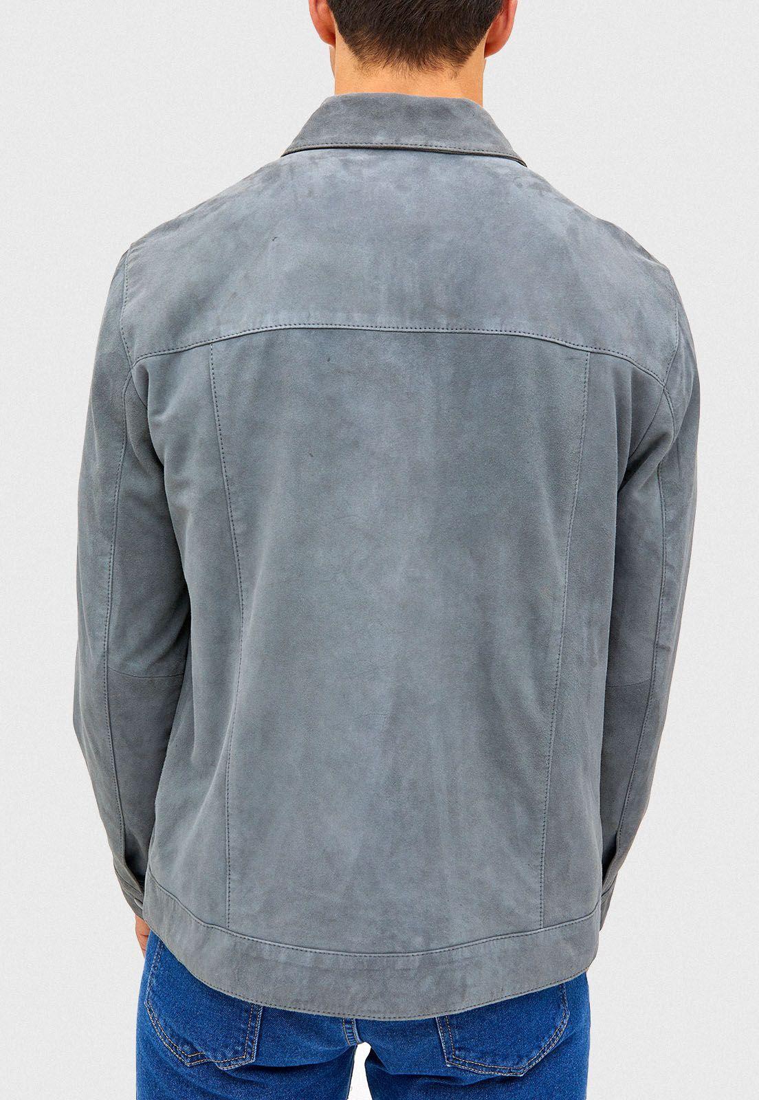 Chaqueta de gamuza Ainslie Gris-1