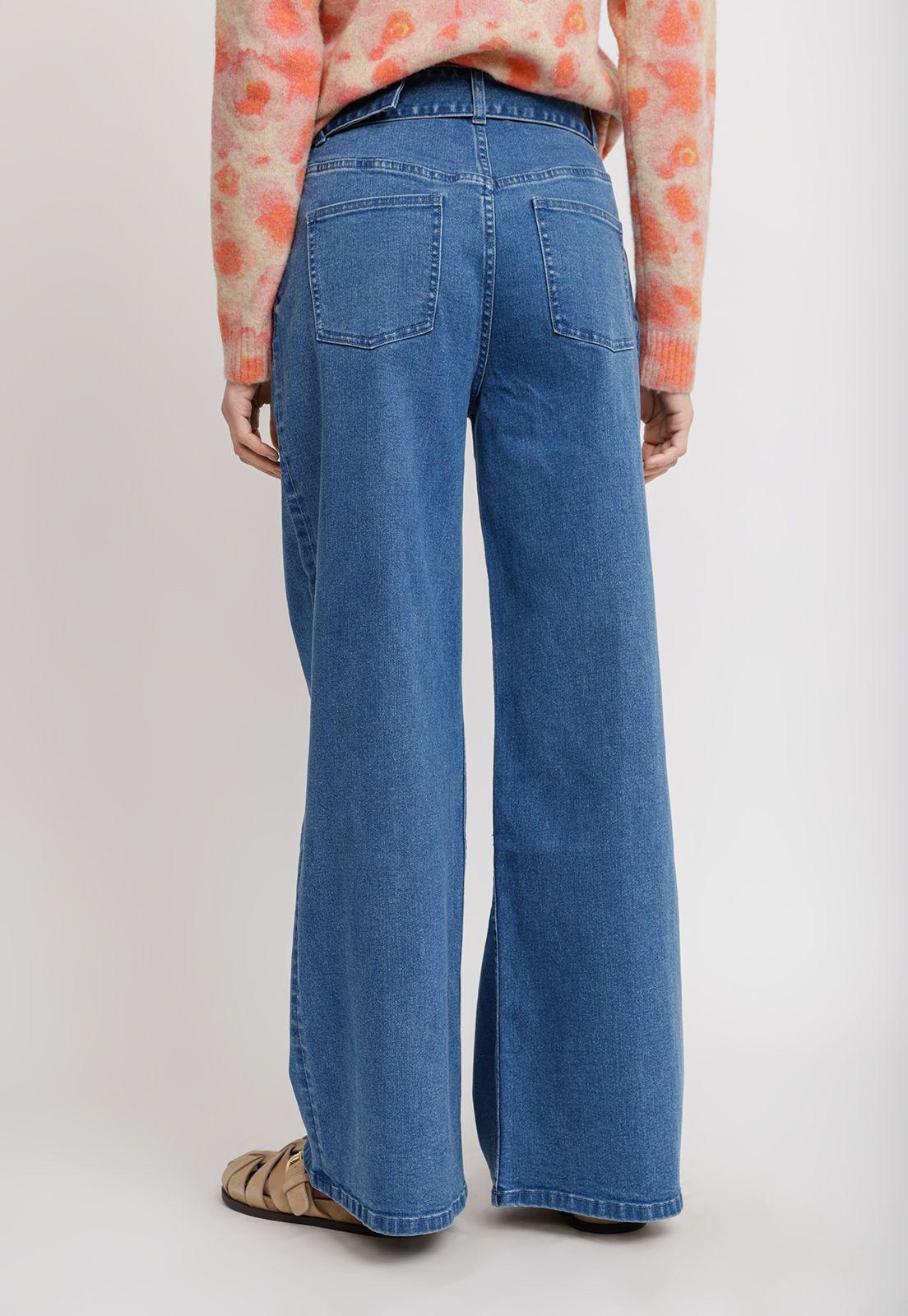 Jeans Pierna Ancha Celeste Ambrose Mujer-1