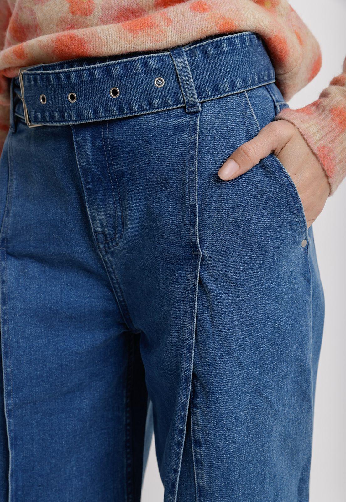 Jeans Pierna Ancha Celeste Ambrose Mujer-2