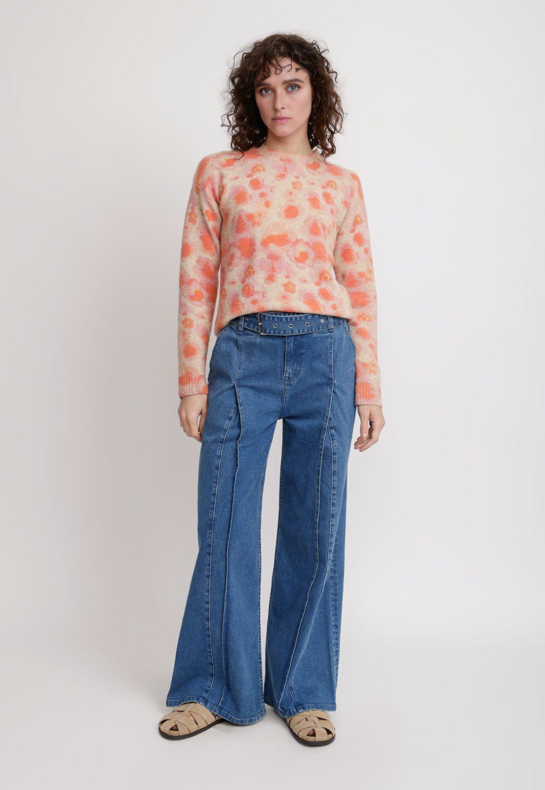 Jeans Pierna Ancha Celeste Ambrose Mujer-3