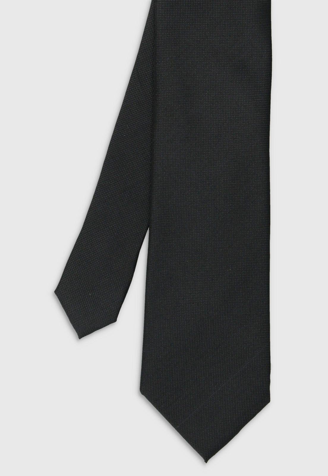Corbata Formal Jacquard negro-0