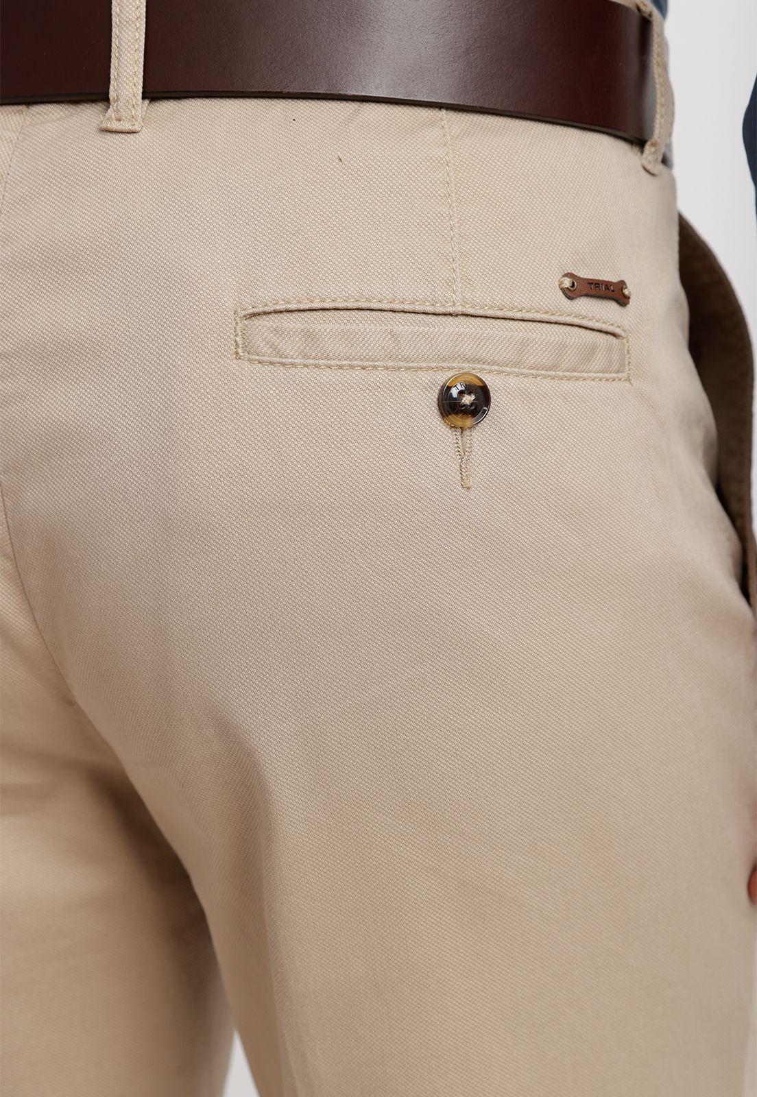 Pantalón Texturado Hombre Algodón Vulcan Khaki-2