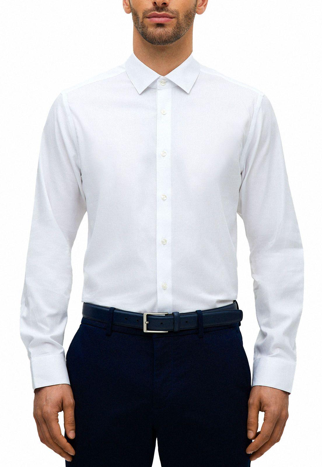 Camisa Formal Dobby Blanco-0