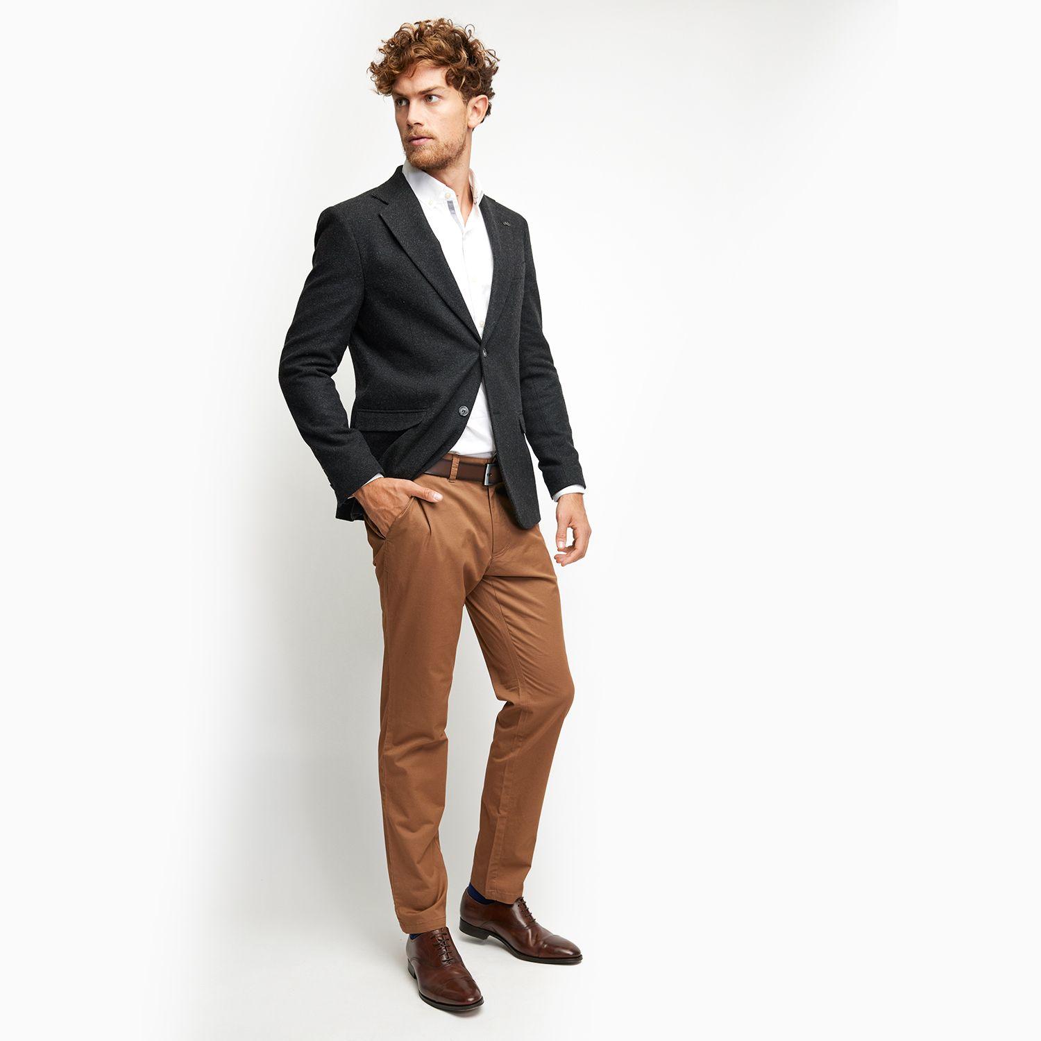 Chaqueta europea azul marino-3