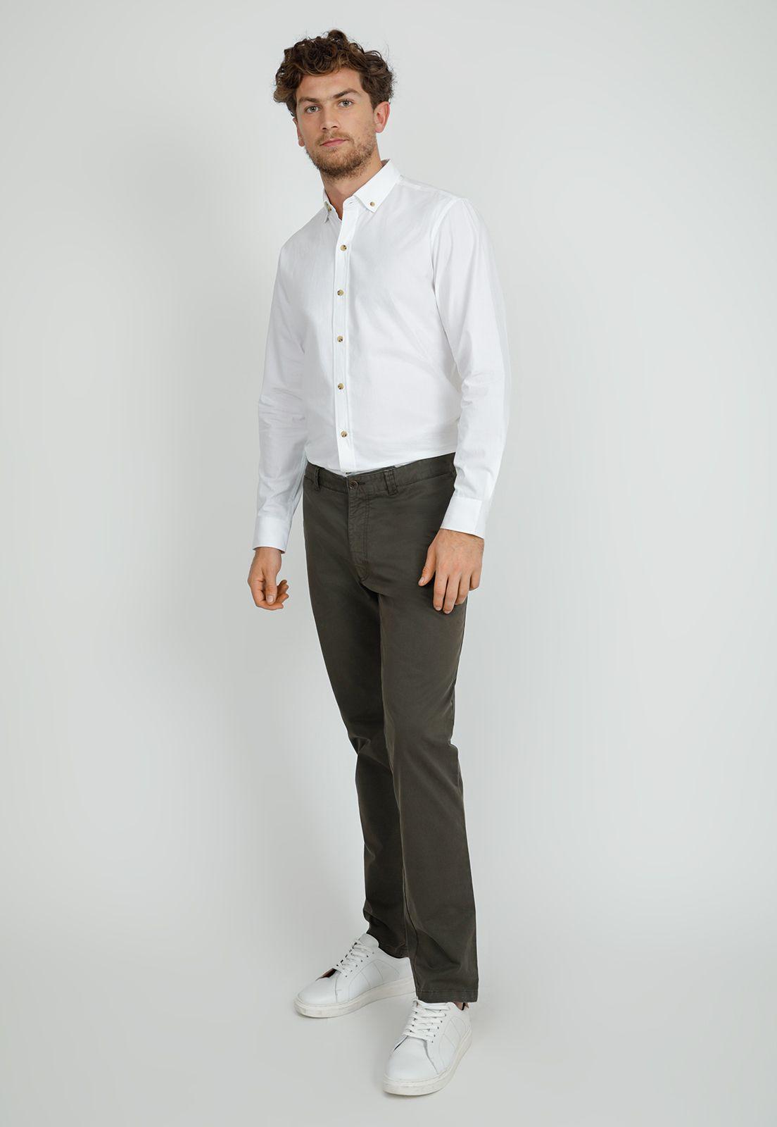 Pantalón hombre Slim Fit Vinci Algodón Verde-3