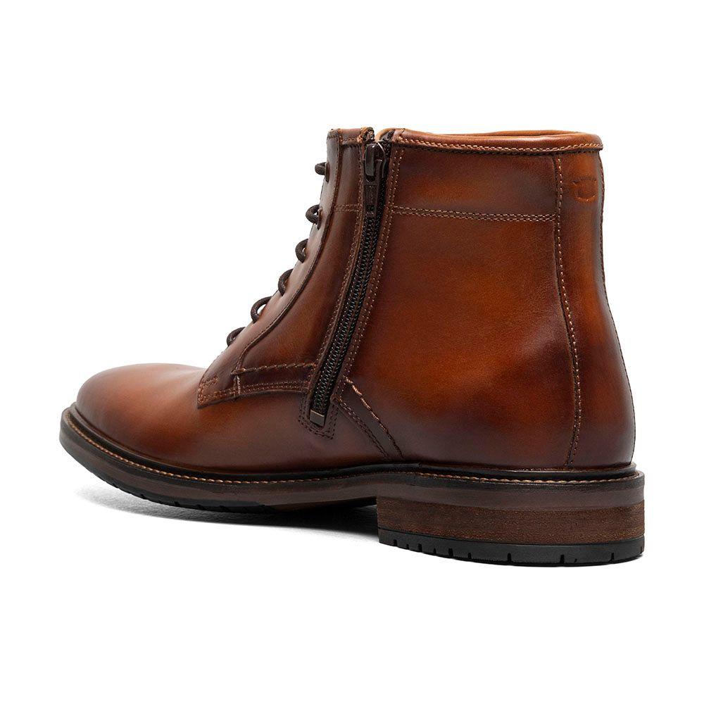 Botines Casual Forge Plain Toe Lace Up Cognac-7