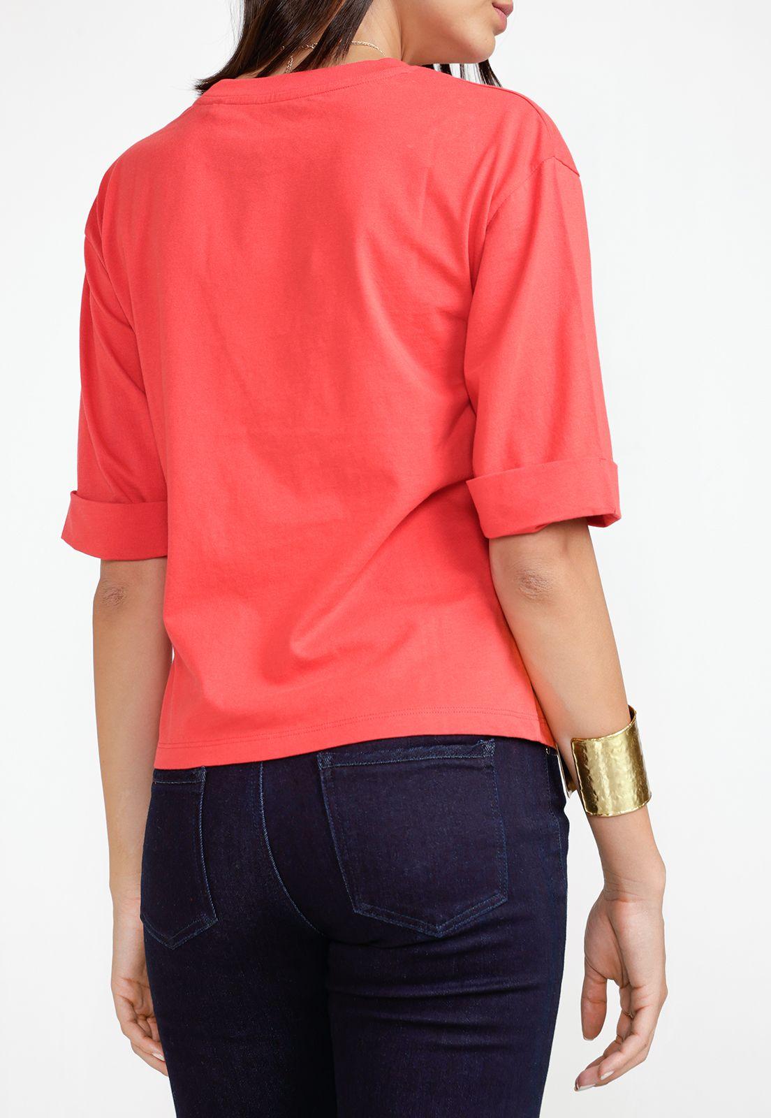 Polera Mujer Algodón Peruano Magenta-1