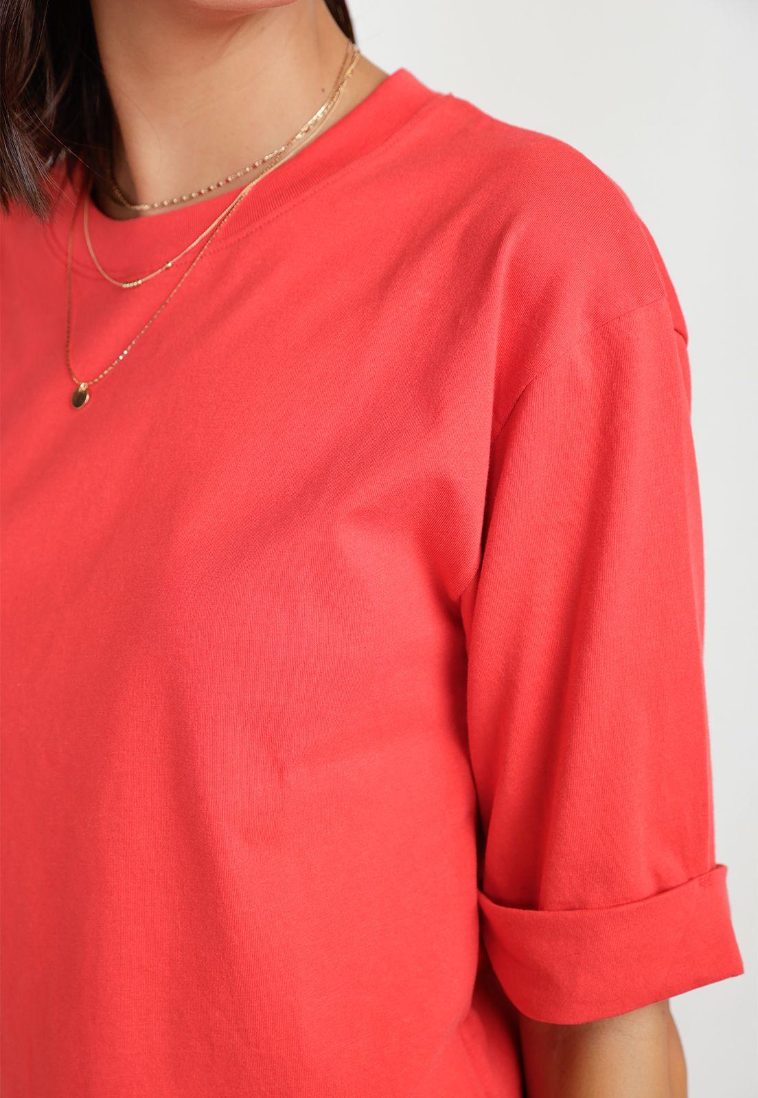 Polera Mujer Algodón Peruano Magenta-2