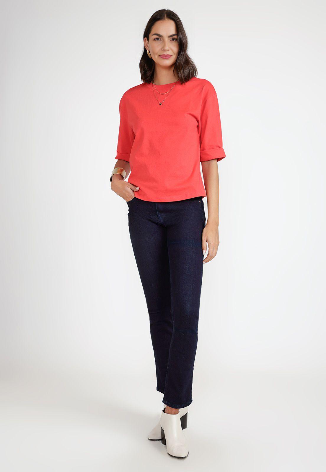 Polera Mujer Algodón Peruano Magenta-3