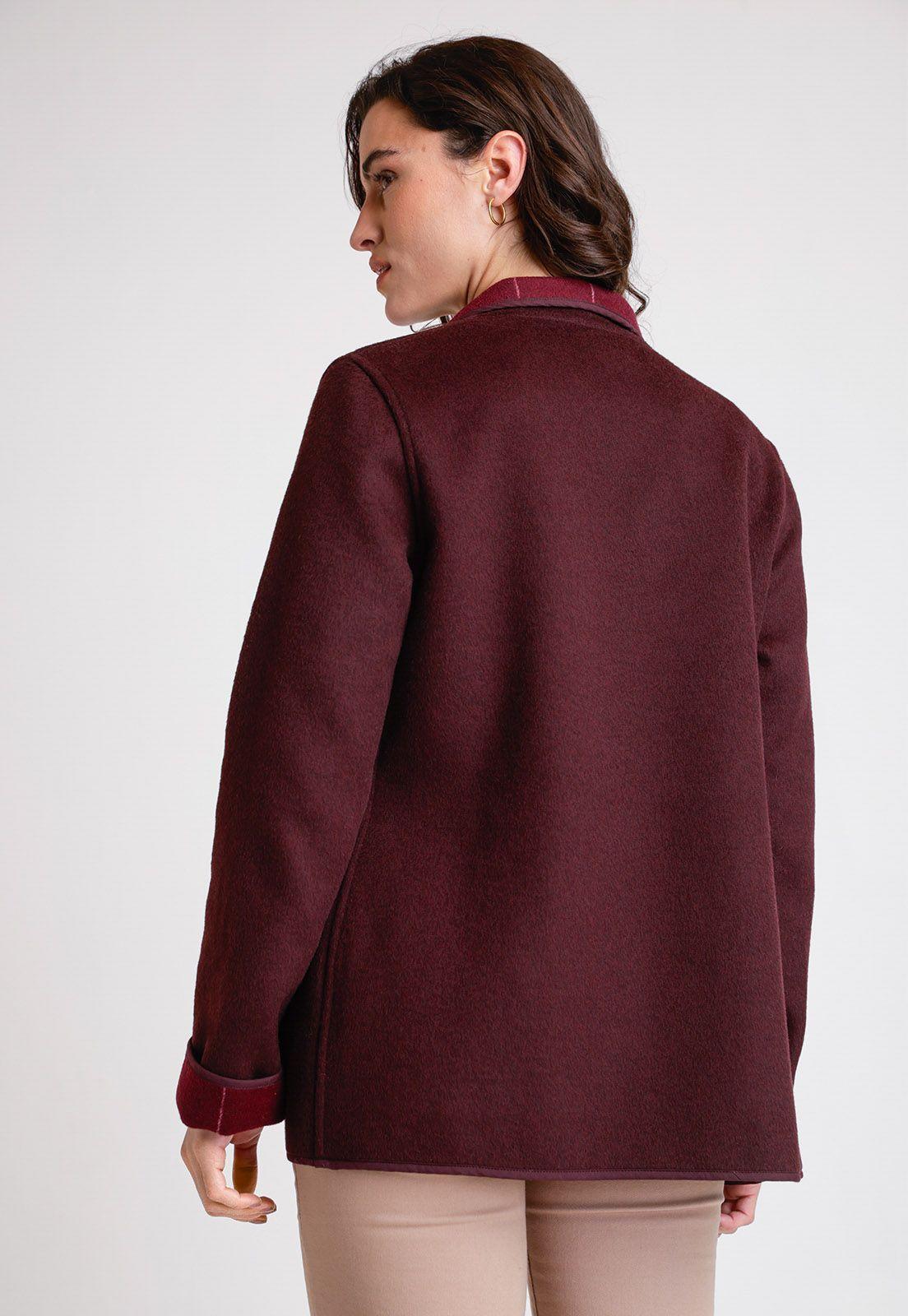 Chaquetón De Mujer Reversible Marlee Color Burdeo-3