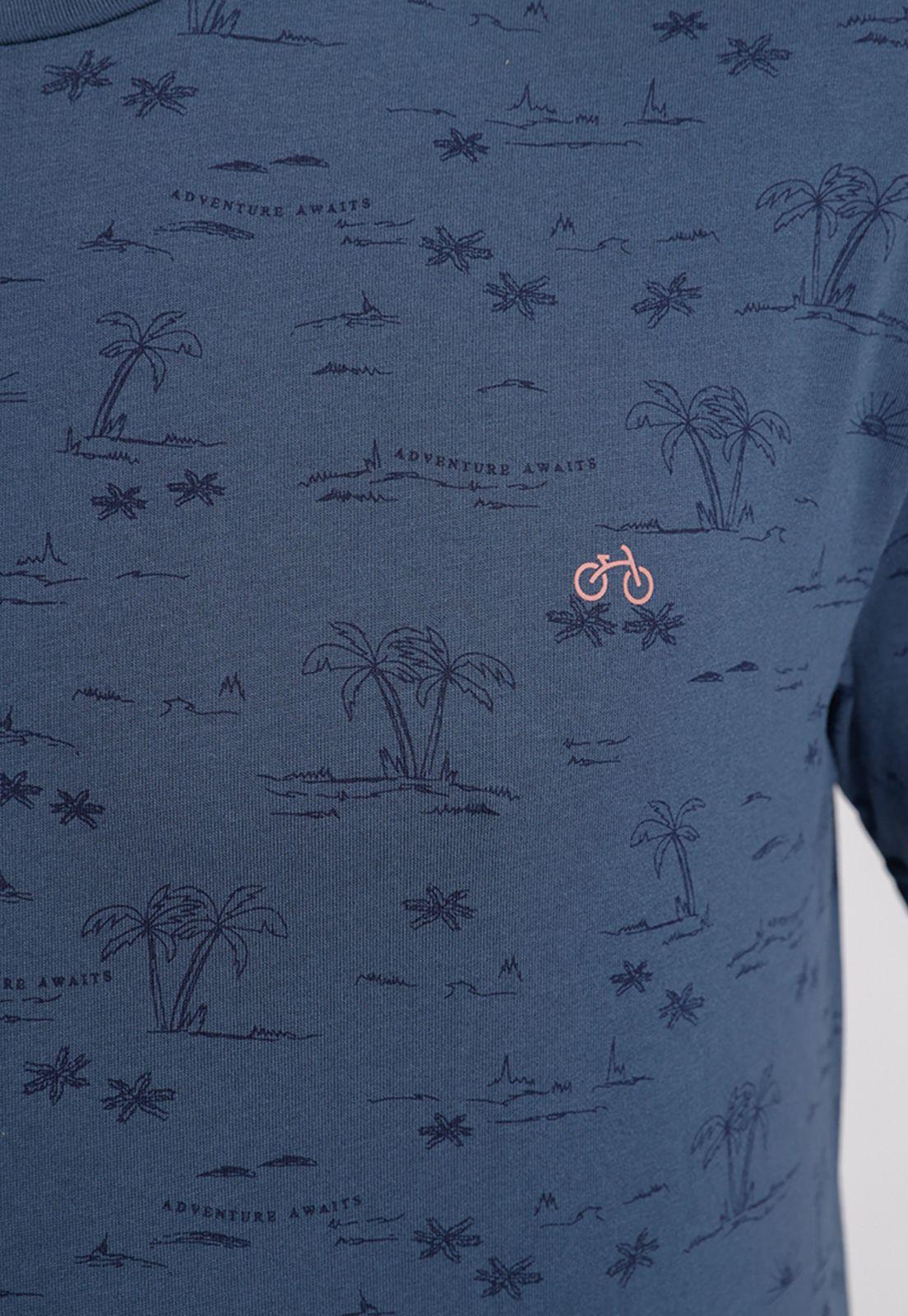 Polera Hombre Slim Fit Magnolia Algodón Petróleo-2