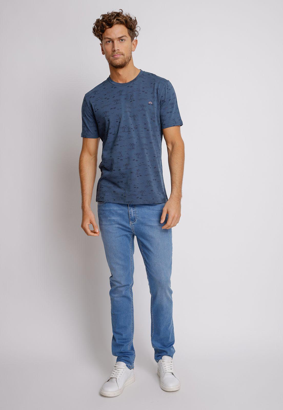 Polera Hombre Slim Fit Magnolia Algodón Petróleo-3