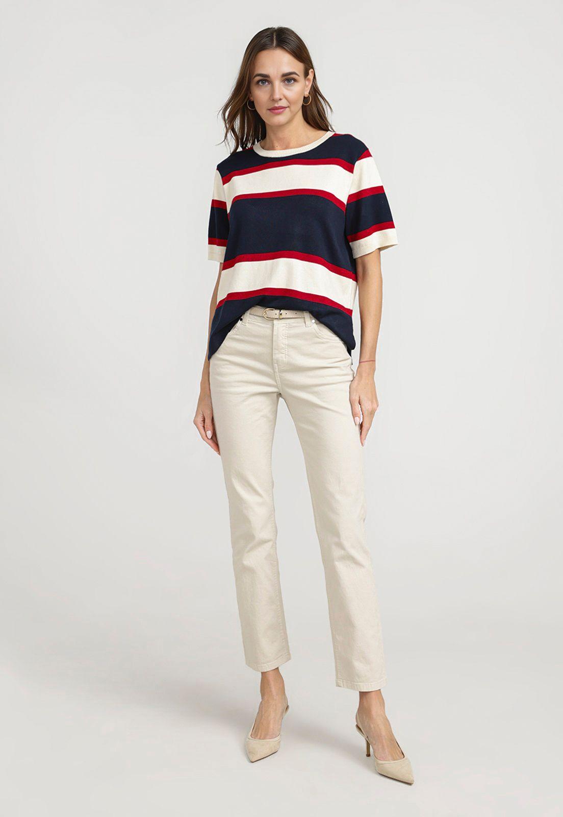 Polera Mujer Cala Viscosa Tomate-3