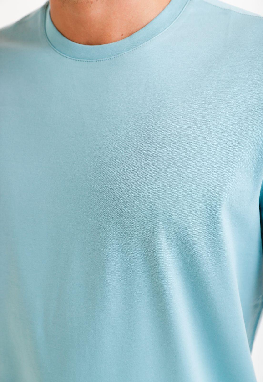 Polera Hombre Manga Corta Verde Agua 4HFK7127-2