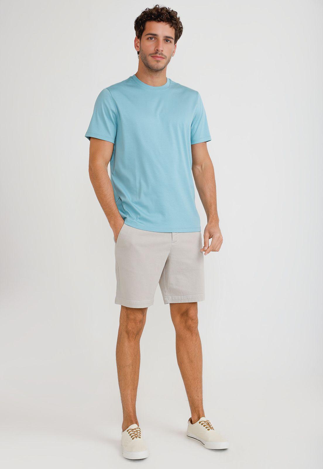 Polera Hombre Manga Corta Verde Agua 4HFK7127-3