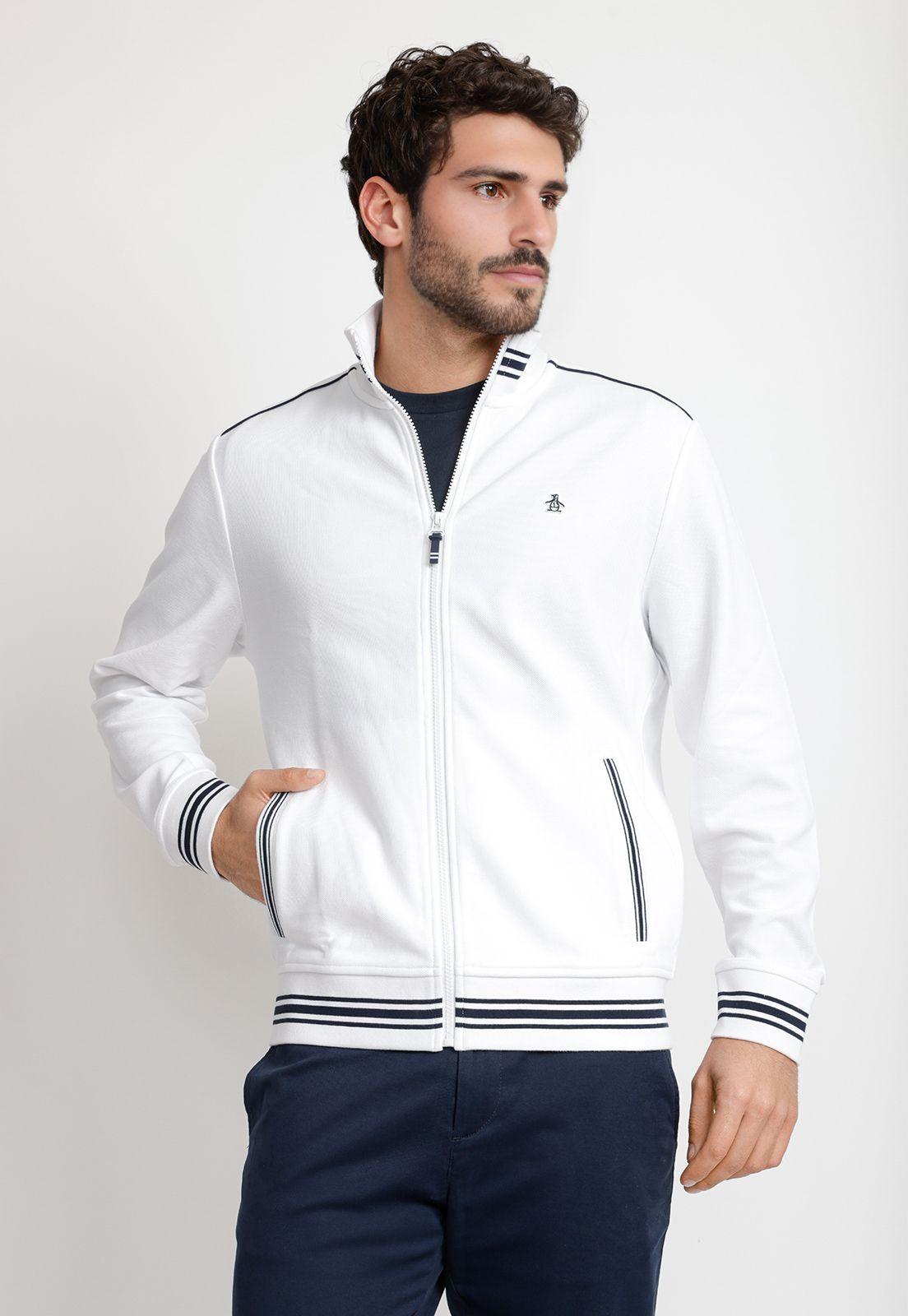 Chaqueta Hombre Deportiva Blanca-0