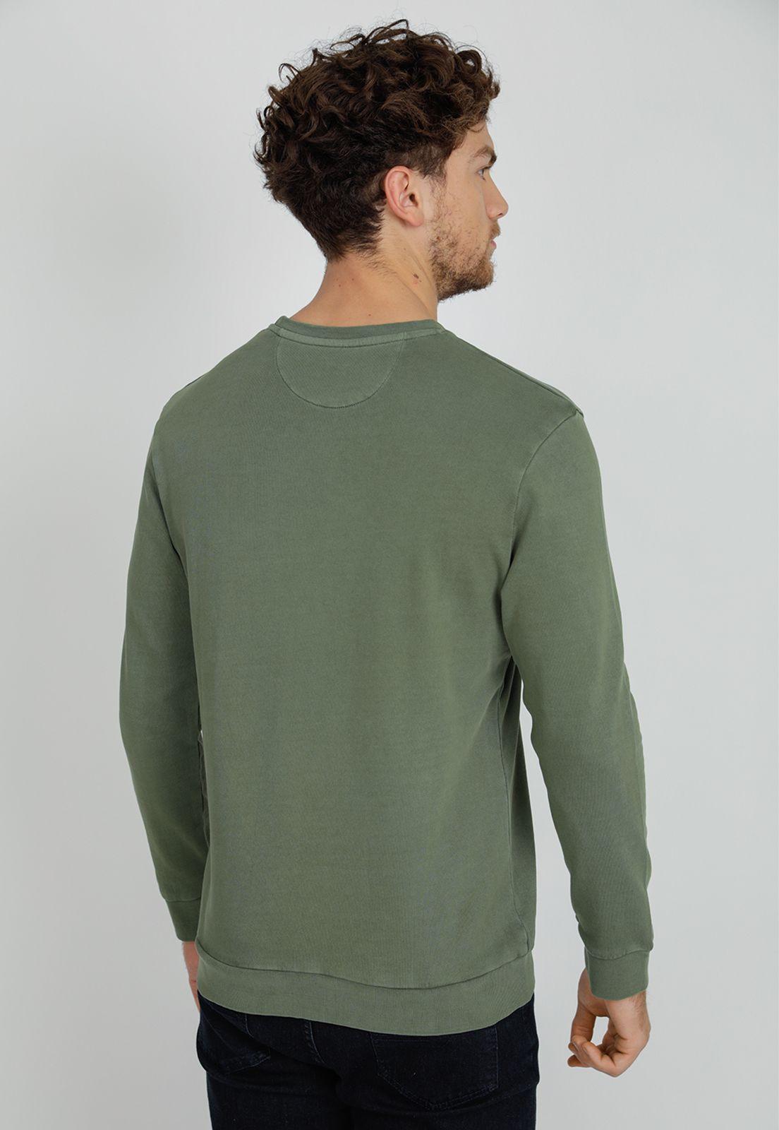 Polerón hombre Slim Fit Whitney Algodón Oliva-1