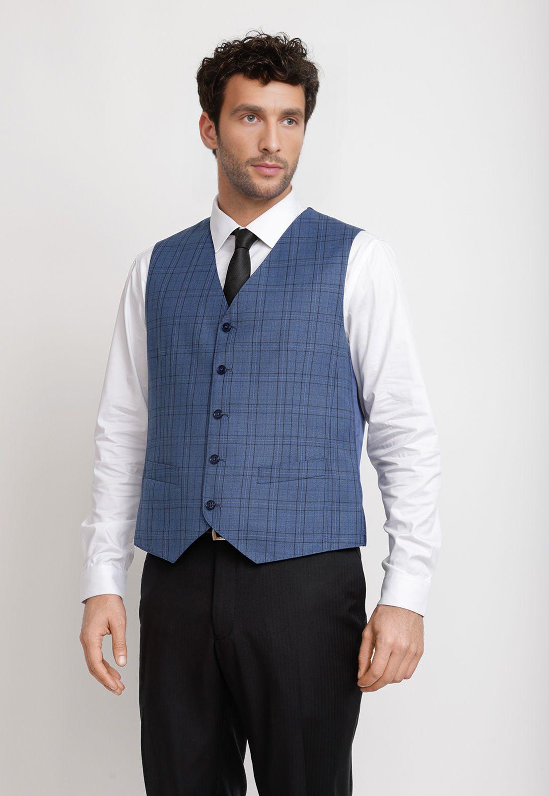Gilet Hombre Formal Executive Azul-0