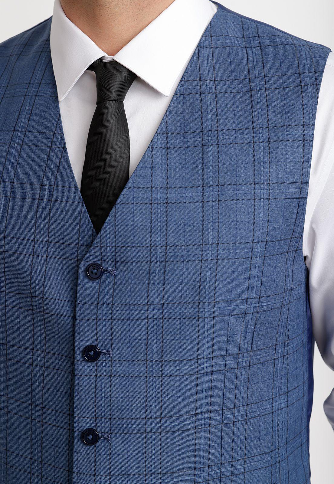 Gilet Hombre Formal Executive Azul-2