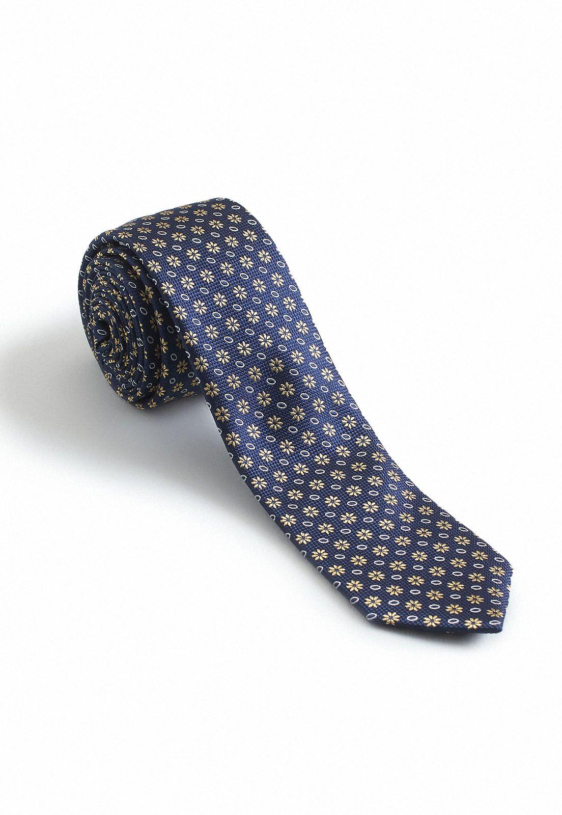 Corbata Seda Navy Resist Spill-0