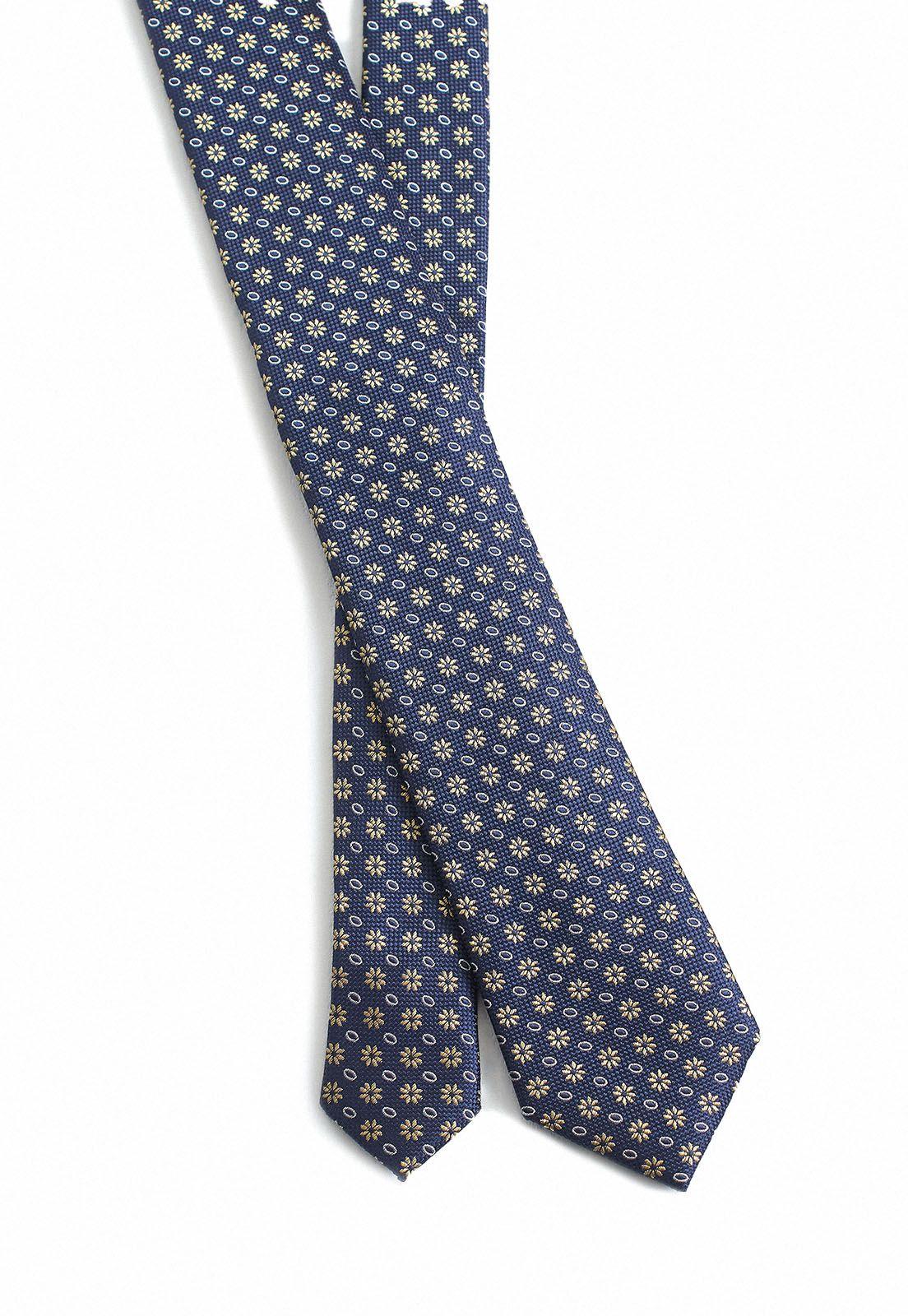 Corbata Seda Navy Resist Spill-1