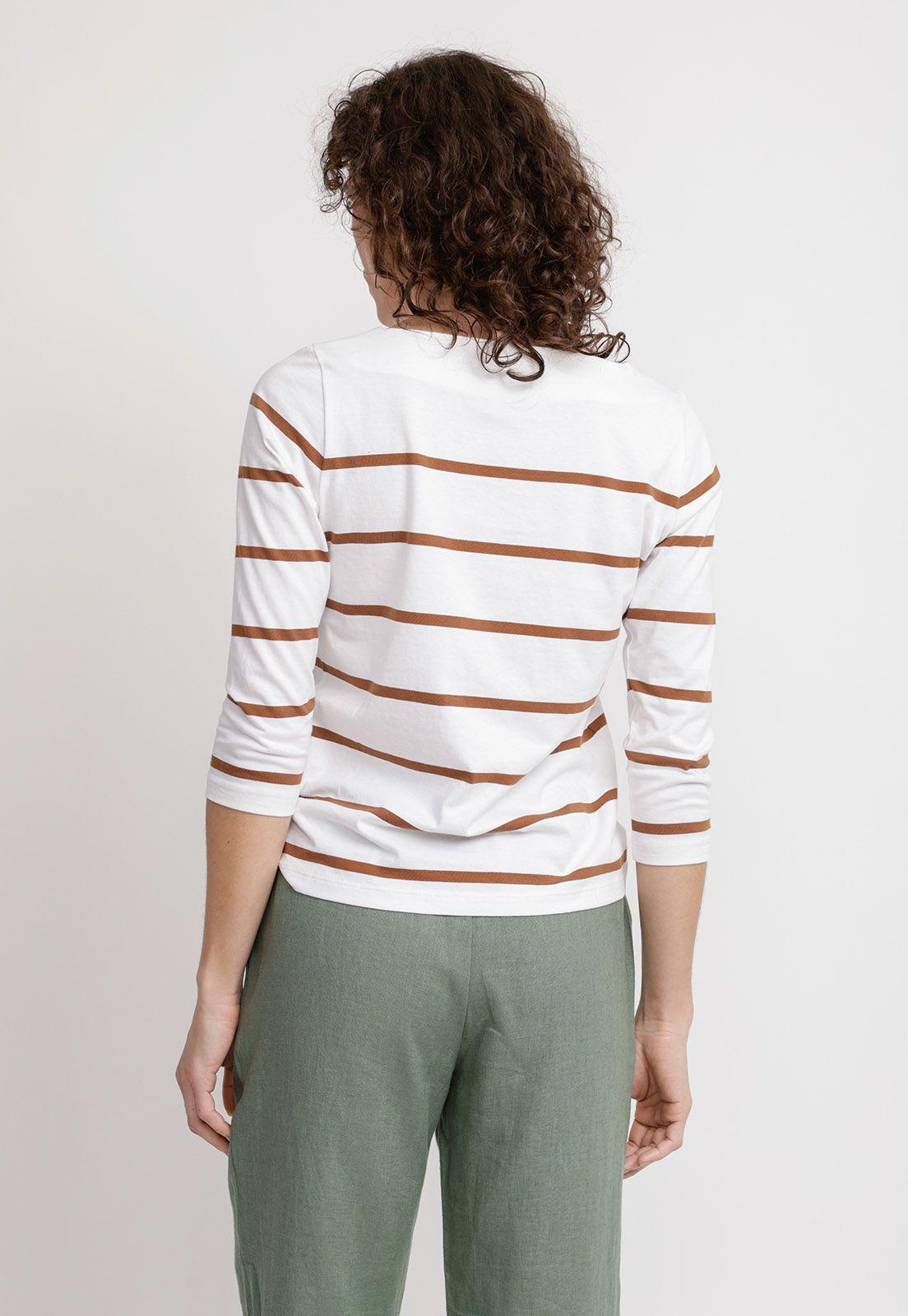 Polera Mujer Astrid Algodón Peruano Camel-1