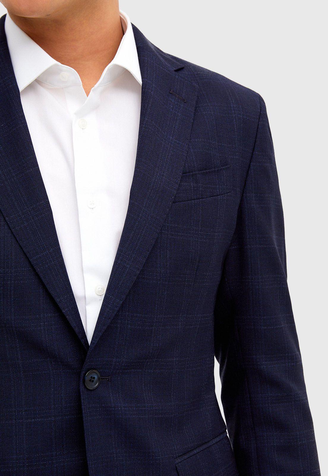 Traje Italiano Cuadros Azul-3