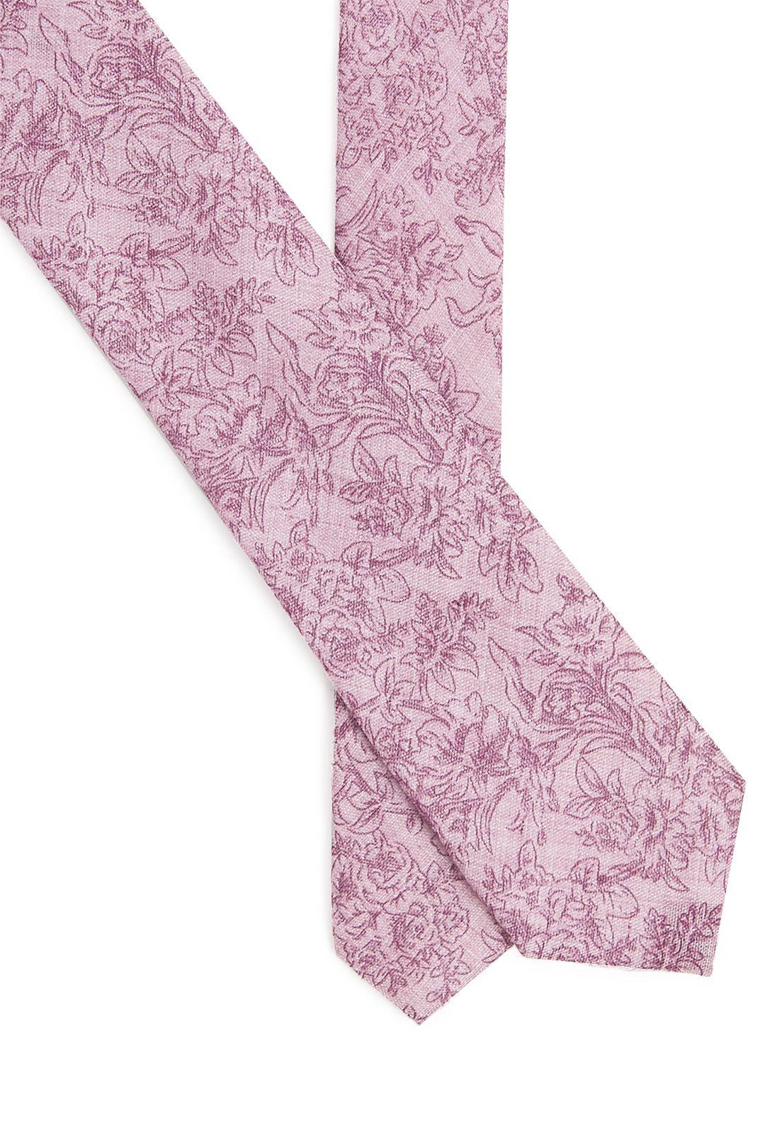 Corbata De Hombre Estampado Burdeo-1