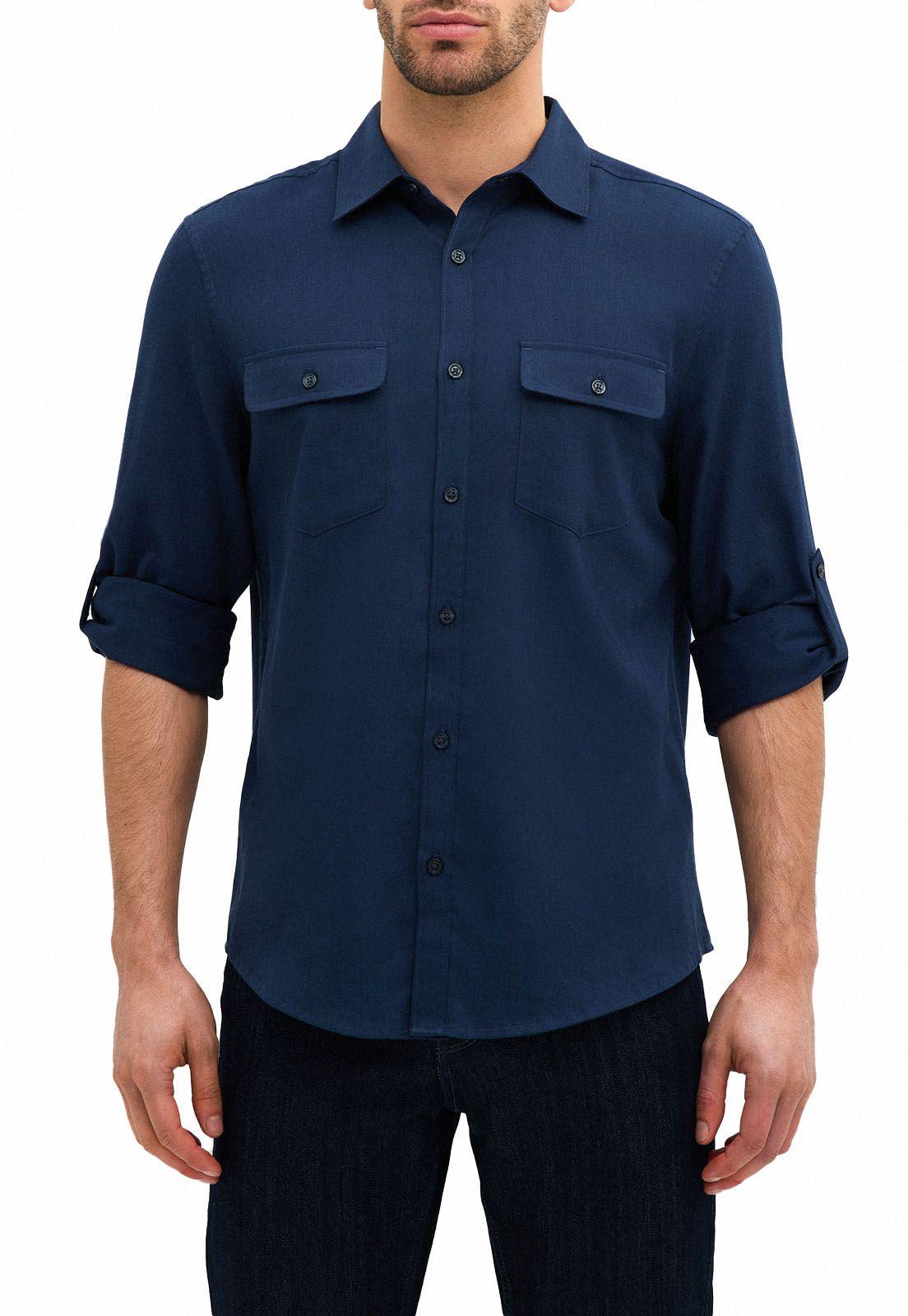 Camisa Untucked Lisa Navy-0