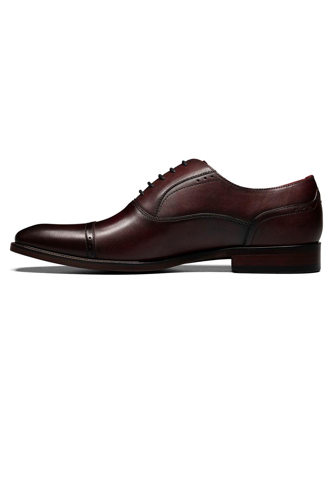 Zapatos Sorrento Cap Toe Oxford Burdeo-1