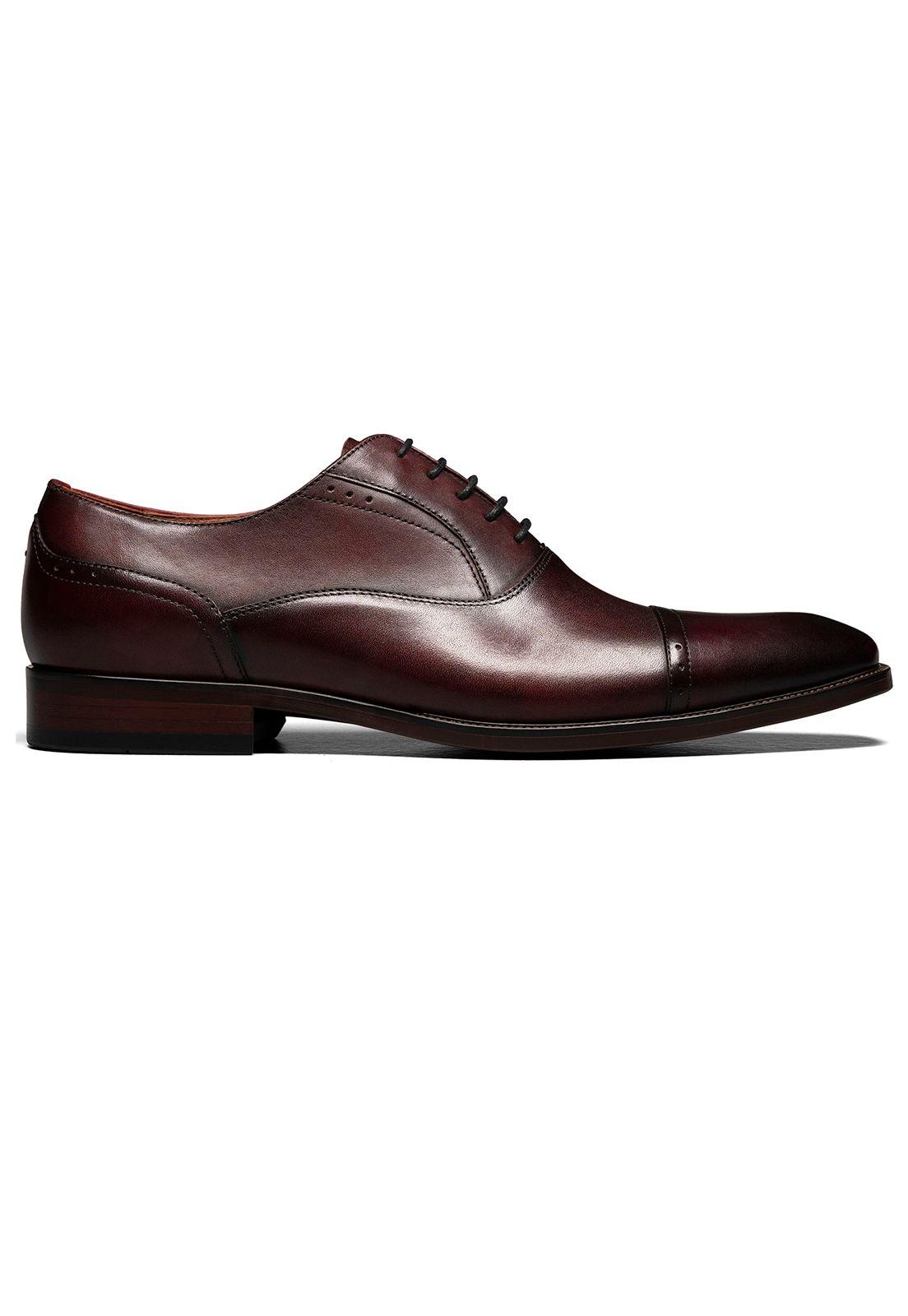 Zapatos Sorrento Cap Toe Oxford Burdeo-2